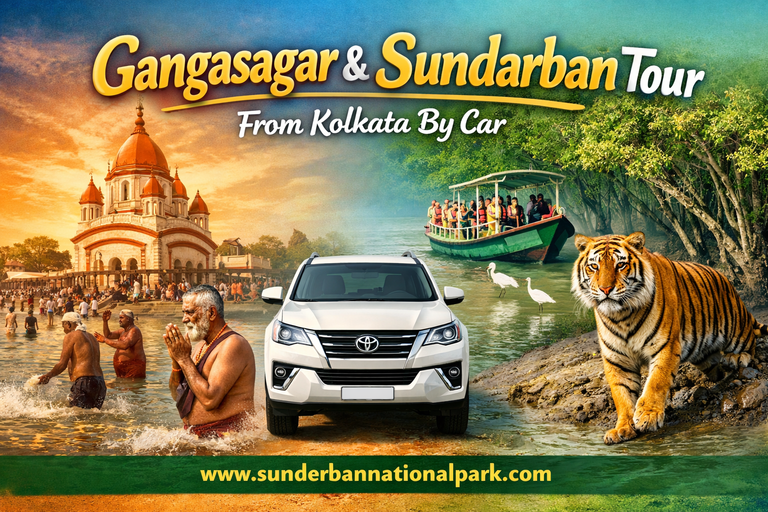 Gangasagar & Sundarban Tour From Kolkata By Car Gangasagar & Sundarban Tour From Kolkata By Car