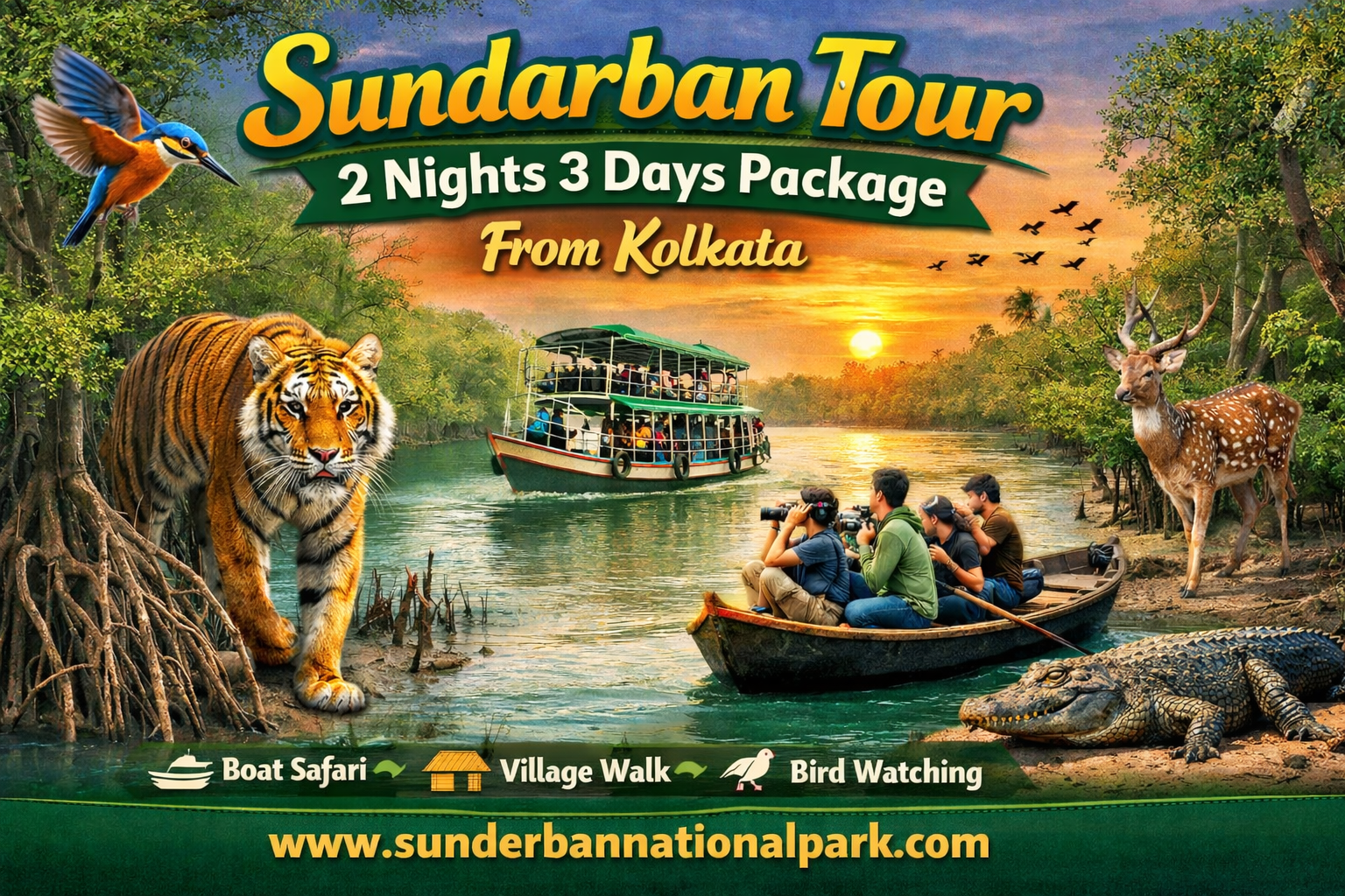 Sundarban National Park 2 Night 3 Days Tour Packages Sundarban Tour 2 Night 3 Days Package From Kolkata
