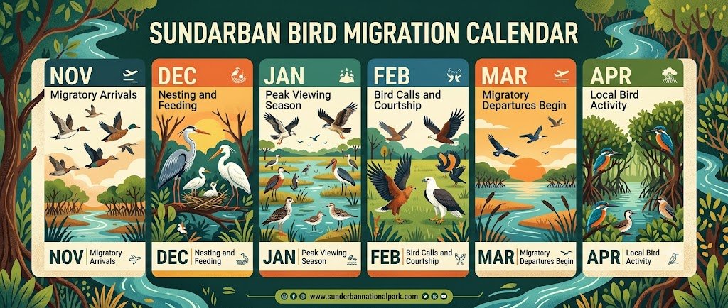 Sundarban Bird Migration Calendar